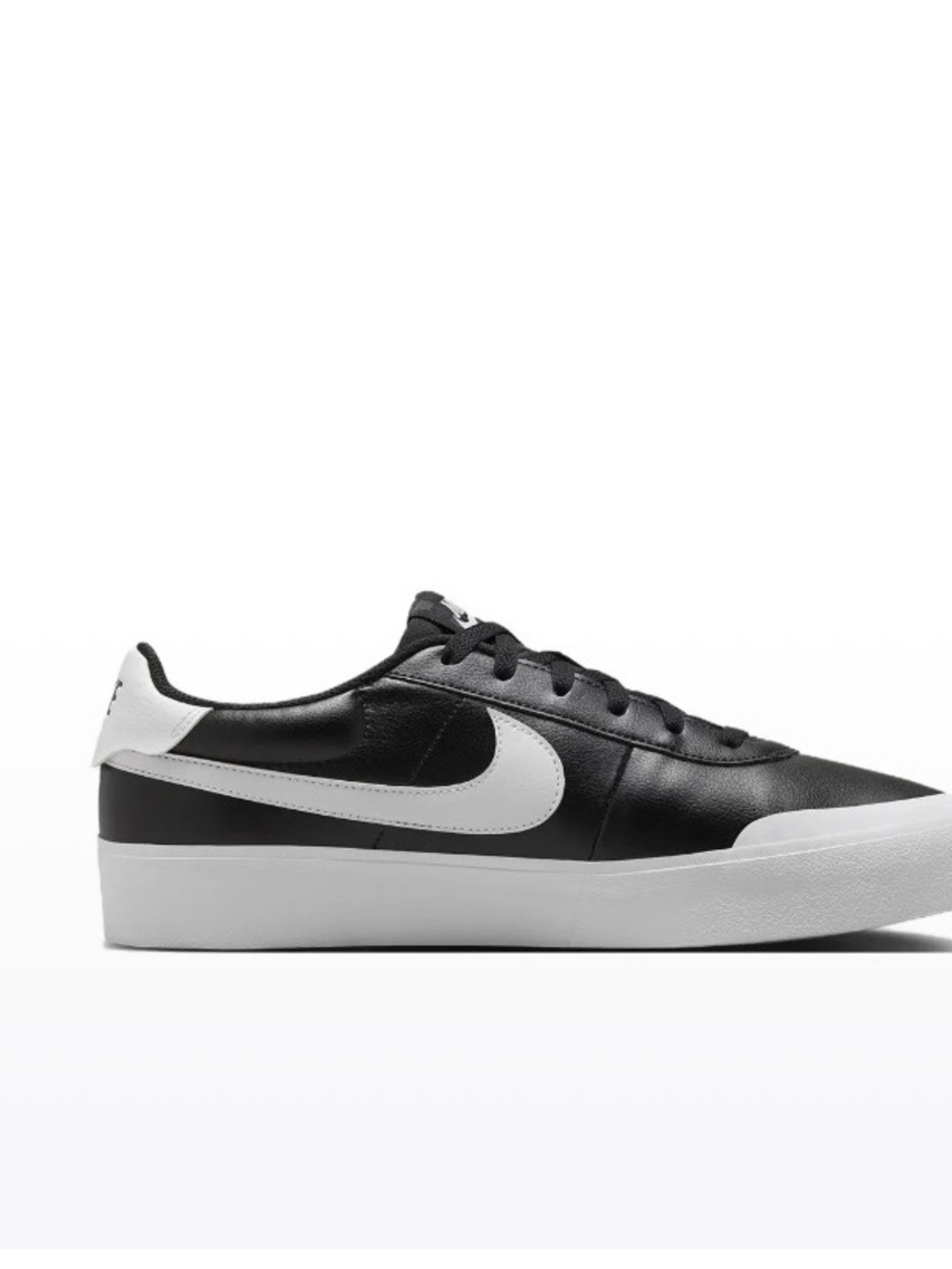 Size 12 - Nike Men’s Court Shot Black White Sneaker FQ8146-002 No Lid